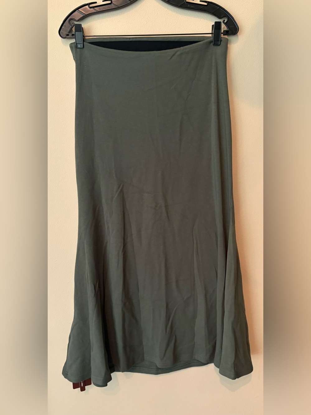 OGL Olive Green Maxi Flared Skirt - Picture 2 of 6
